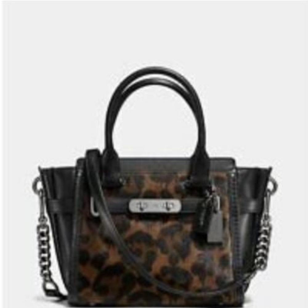 Coach Swagger 21  in printed Dark Gunmetal/ Wild Beast